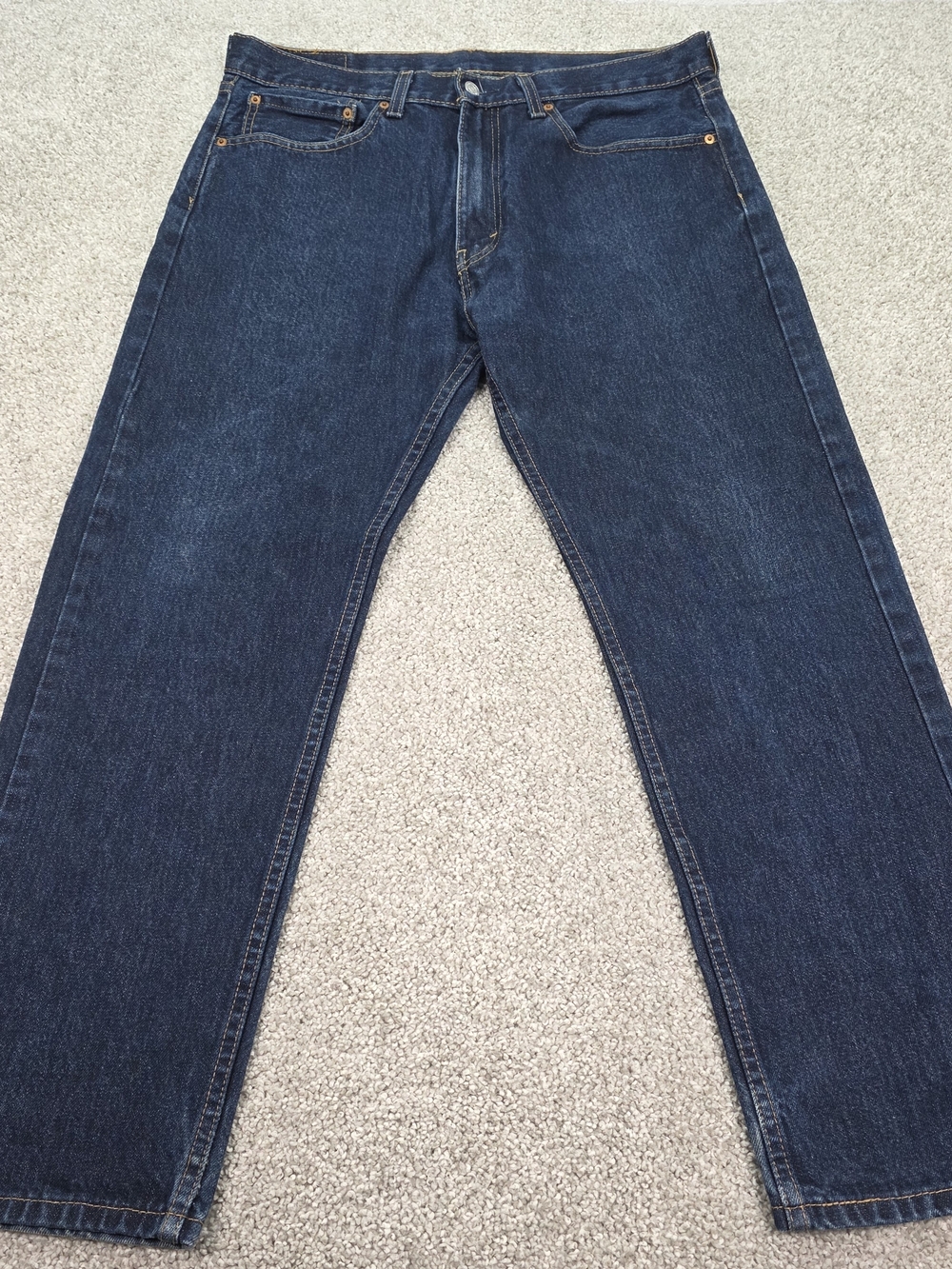 Levis 505 Jeans  Dark Wash Denim Regular Fit Straight leg 36X29